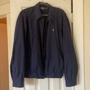 Polo Ralph Lauren Men’s Navy Windbreaker Jacket Size Large